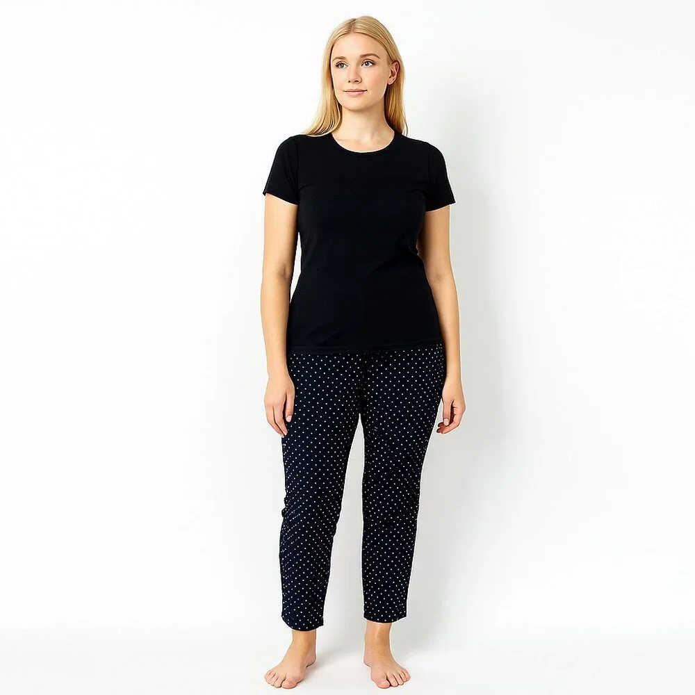 2/$30 White House Black Market Polka Dot Crop Pants High Rise 10 #A0019